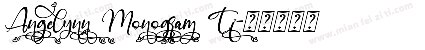 Angelynn Monogram Ti字体转换